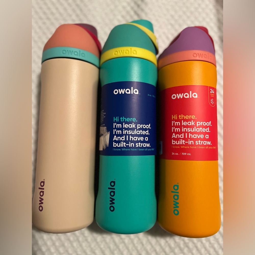 3 Owala Freesip bottles